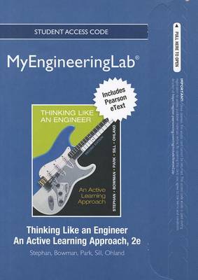 Book cover for NEW MyLab Engineering with Pearson eText -- Access Card -- for Thinking Like an Engineer