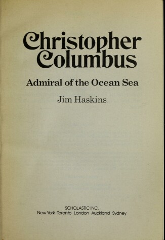 Book cover for Christopher Columbus