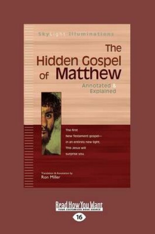 Cover of The Hidden Gospel of Matthew