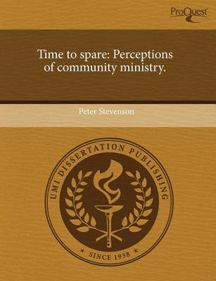 Book cover for Time to Spare: Perceptions of Community Ministry