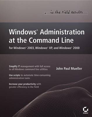 Book cover for Windows Administration at the Command Line for Windows 2003, Windows XP, and Windows 2000