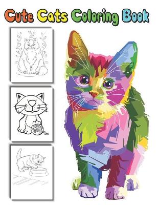 Book cover for Cute Cats coloring Book