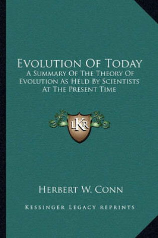 Cover of Evolution of Today Evolution of Today