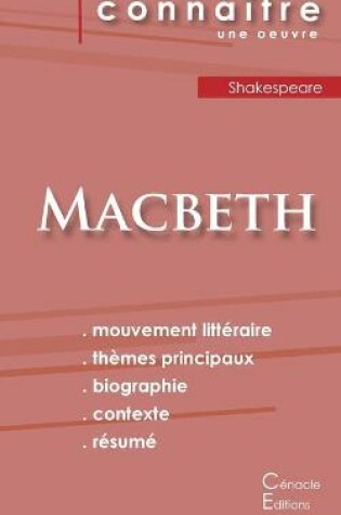 Cover of Fiche de lecture Macbeth de Shakespeare (Analyse litteraire de reference et resume complet)