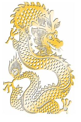 Cover of Golden Dragon Chinese Zodiac Symbol Journal
