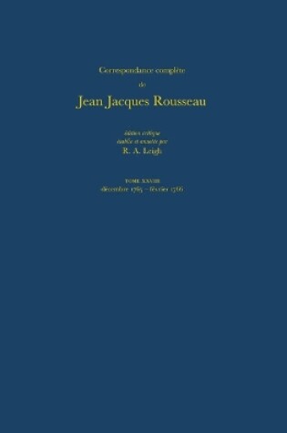 Cover of Correspondance Complete de Rousseau 28