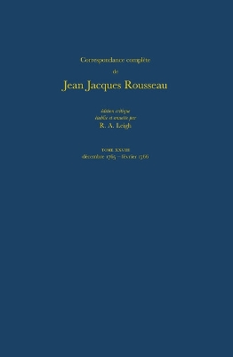 Cover of Correspondance Complete de Rousseau 28