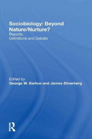 Cover of Sociobiology: Beyond Nature/nurture?