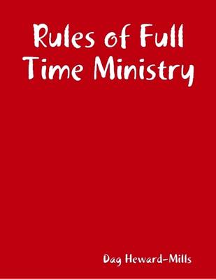 Book cover for Rules of Full Time Ministry