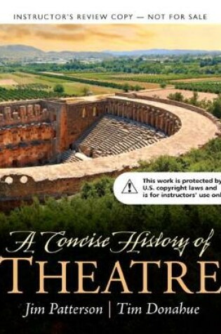 Cover of Instructor's Review Copy for A Concise History of Theatre