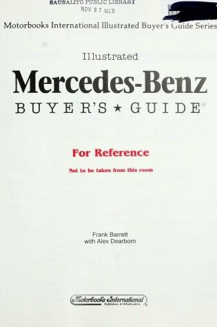 Cover of Illustrated Mercedes-Benz Buyer's Guide