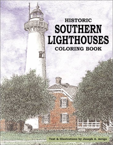 Book cover for Historic Southern Lighthouses Coloring Book