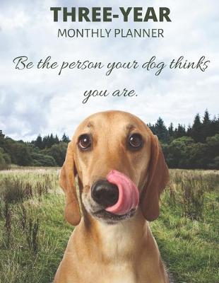 Book cover for Three Year Monthly Planner Starting 2020 Agenda with Weekly Plan Space - Best Gift For Dog Owner - Funny Vizsla Appointment Book for 2021 & 2022