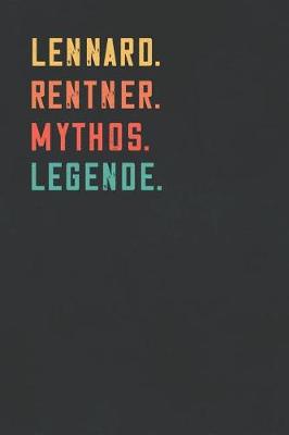 Book cover for Lennard. Rentner. Mythos. Legende.