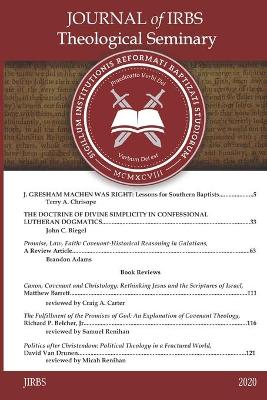 Book cover for Journal of IRBS Theological Seminary 2020