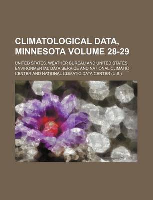 Book cover for Climatological Data, Minnesota Volume 28-29