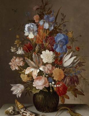 Book cover for Still Life with Flowers, Balthasar Van Der Ast. Blank Journal