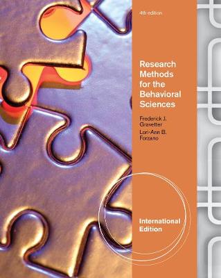 Book cover for Research Methods for the Behavioral Sciences, International Edition