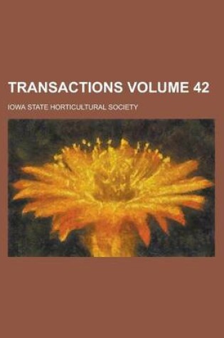 Cover of Transactions Volume 42