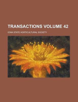 Book cover for Transactions Volume 42