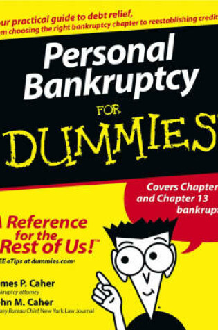 Cover of Personal Bankruptcy for Dummies