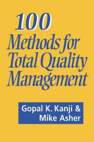 Cover of 100 Methods for Total Quality Management