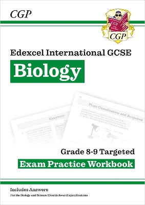 Book cover for New Edexcel International GCSE Biology Grade 8-9 Exam Practice Workbook (with Answers)