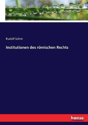 Book cover for Institutionen des r�mischen Rechts