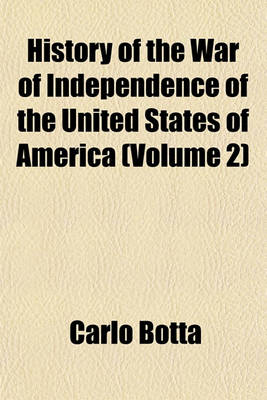 Book cover for History of the War of Independence of the United States of America (Volume 2)