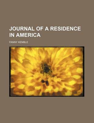 Book cover for Journal of a Residence in America