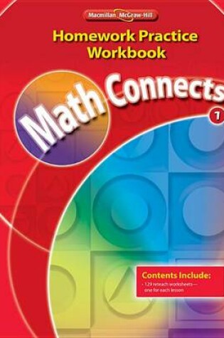 Cover of Math Connects, Grade 1, Homework Practice Workbook