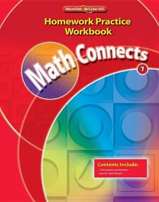 Book cover for Math Connects, Grade 1, Homework Practice Workbook