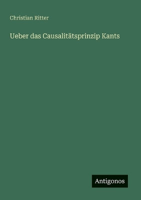 Book cover for Ueber das Causalitätsprinzip Kants