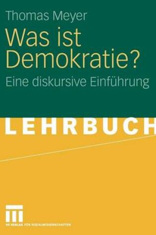 Cover of Was Ist Demokratie?