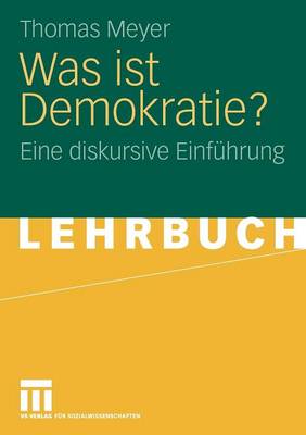 Book cover for Was Ist Demokratie?