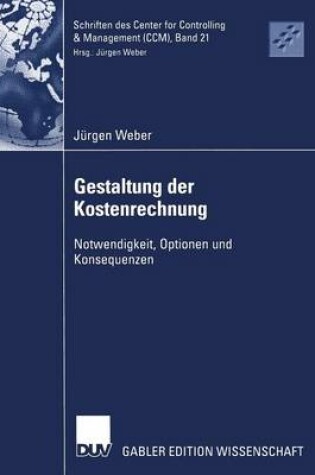 Cover of Gestaltung der Kostenrechnung