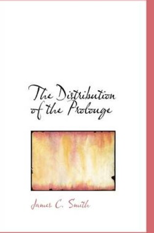 Cover of The Distribution of the Prolouge