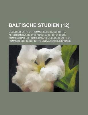 Book cover for Baltische Studien (12)