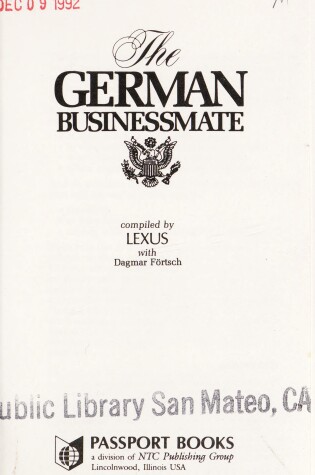 Cover of German Businessmate