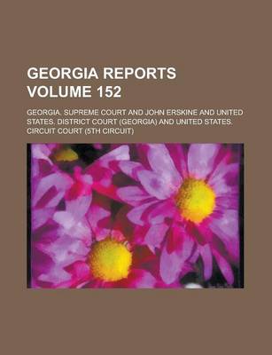 Book cover for Georgia Reports Volume 152