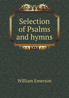 Book cover for Selection of Psalms and hymns