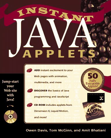 Book cover for Instant Java Applets