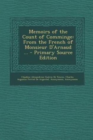 Cover of Memoirs of the Count of Comminge