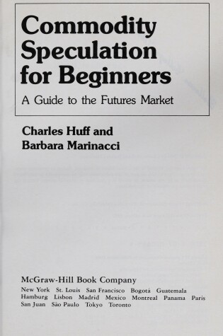 Cover of Commodity Speculation for Beginners