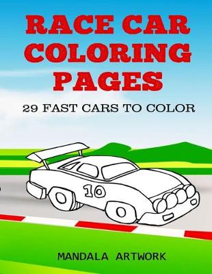 Book cover for Race Car Coloring Pages