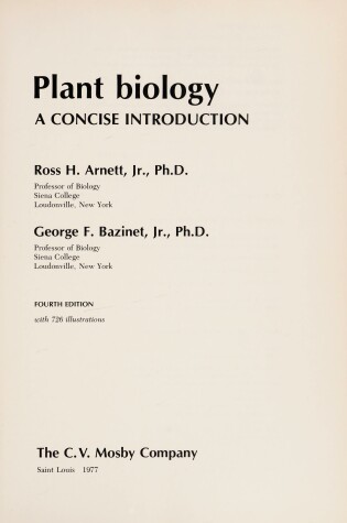 Cover of Plant Biology