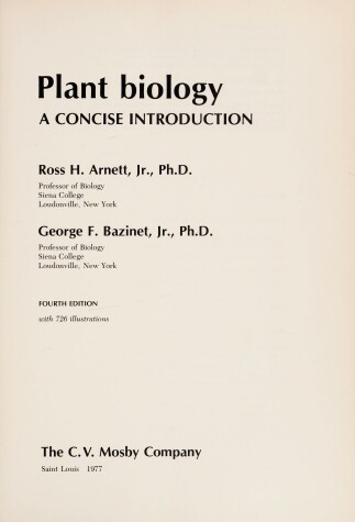 Book cover for Plant Biology