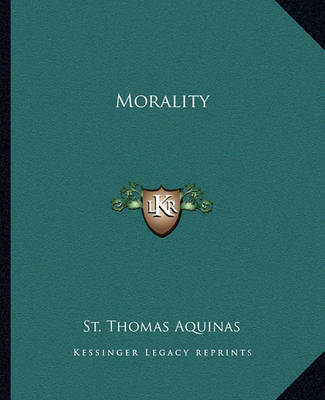 Book cover for Morality