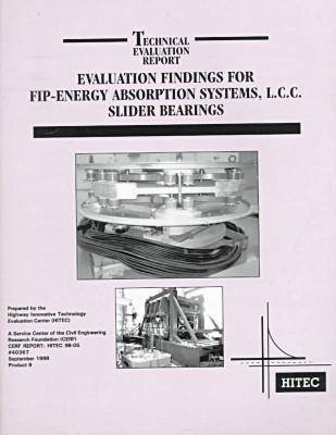 Book cover for Evaluation Findings for FIP-energy Absorption Systems