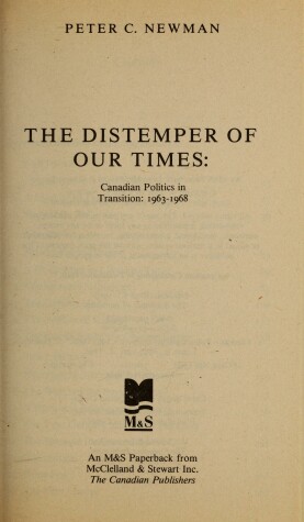 Book cover for Distemper of Our Times